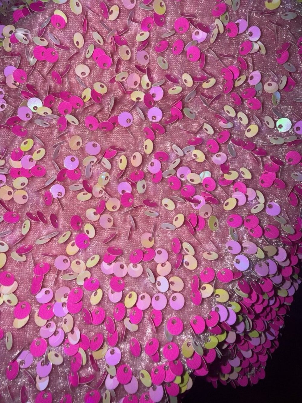 Petal & pup Pink One Shoulder Sequin Mini Dress Velvet Dance Formal Gala Small P - Picture 13 of 15
